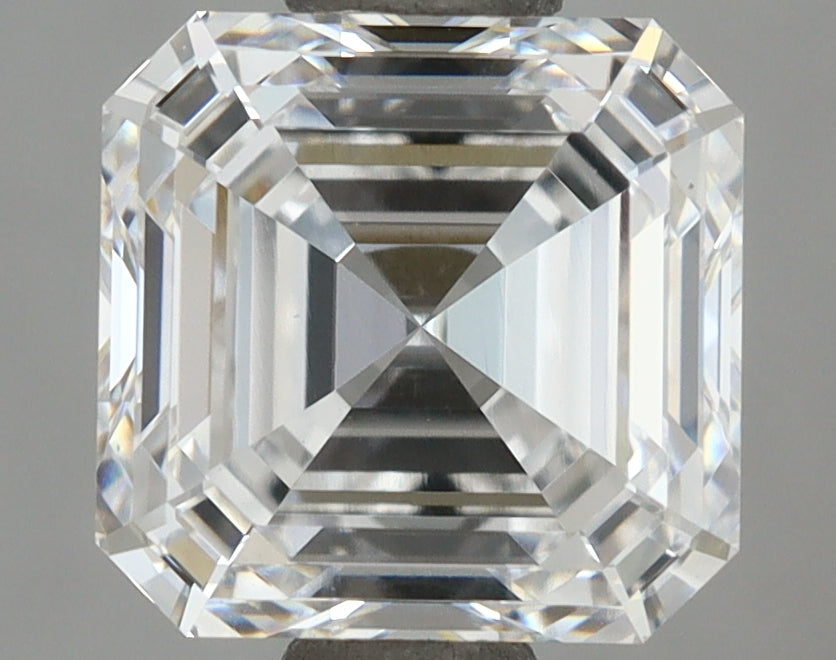 2.01 Carat Asscher Shaped, Ideal Cut, E Color, VVS1 Clarity, IGI Certified Lab Grown Diamond
