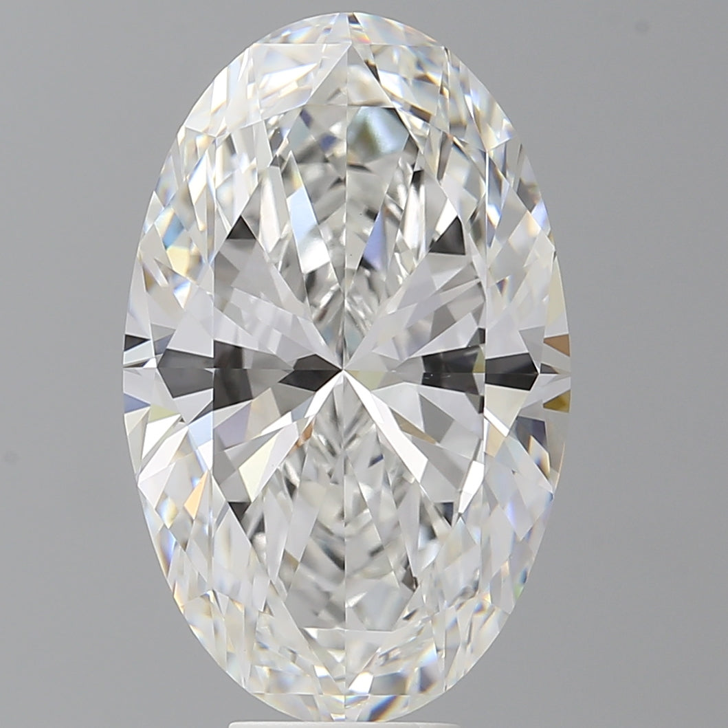 9.08 Carat Oval Shaped, Ideal Cut, F Color, VVS2 Clarity, IGI Certified Lab Grown Diamond