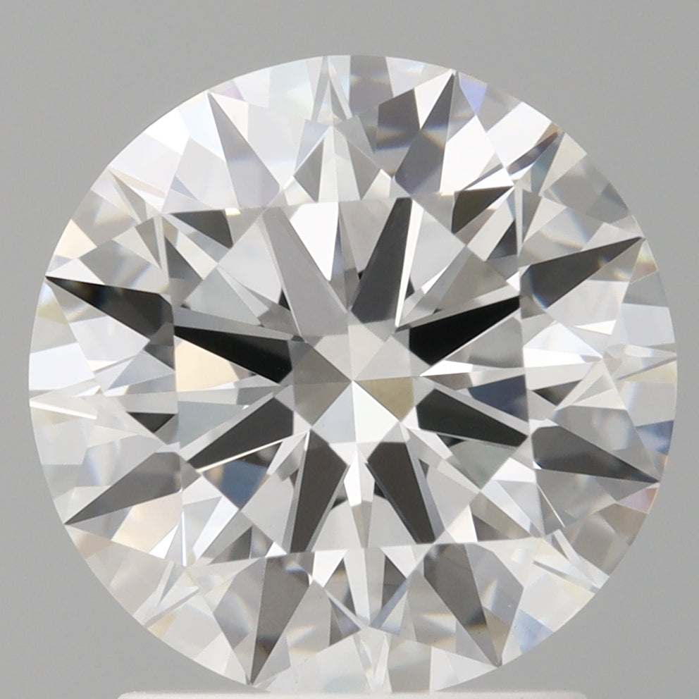 2.06 Carat Round Shaped, Ideal Cut, E Color, VVS2 Clarity, IGI Certified Lab Grown Diamond