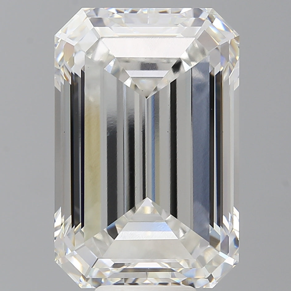 12.03 Carat Emerald Shaped, Ideal Cut, F Color, VS1 Clarity, IGI Certified Lab Grown Diamond