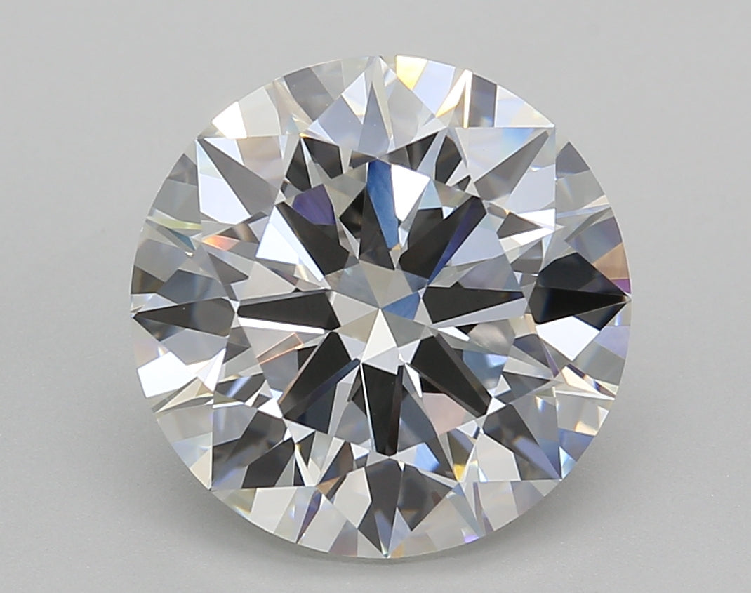 5.02 Carat Round Shaped, Ideal Cut, G Color, VVS2 Clarity, IGI Certified Lab Grown Diamond