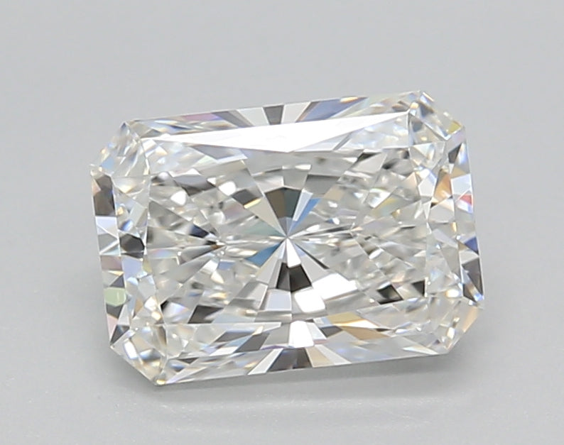 1.52 Carat Radiant Shaped, Ideal Cut, E Color, VVS1 Clarity, IGI Certified Lab Grown Diamond