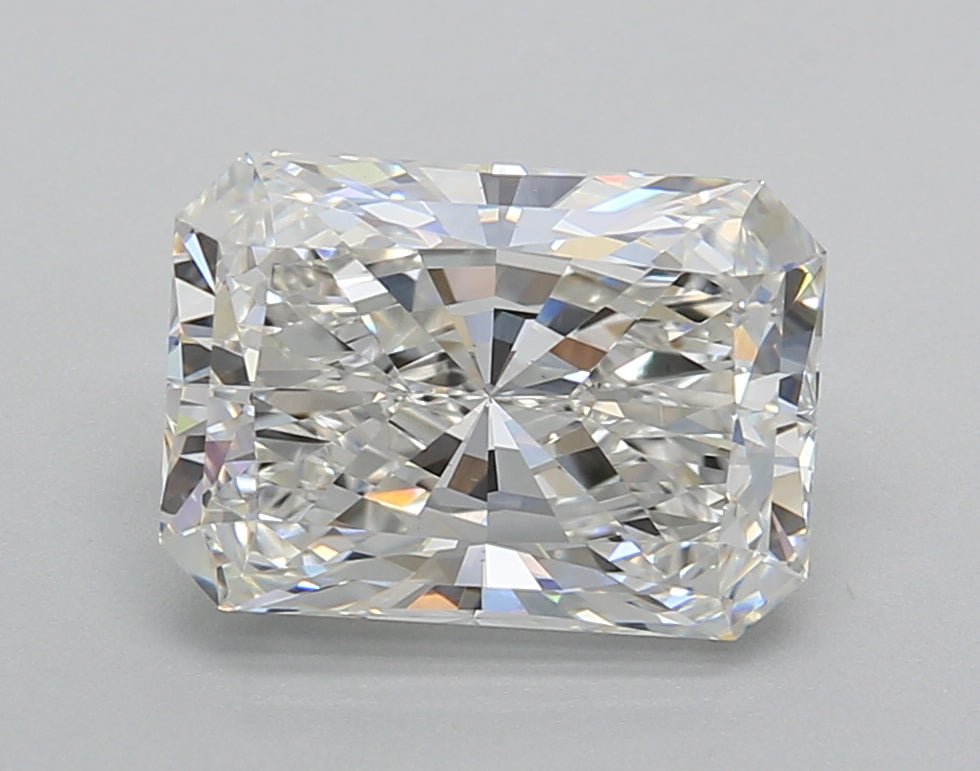 3.03 Carat Radiant Shaped, Excellent Cut, F Color, VS1 Clarity, IGI Certified Lab Grown Diamond