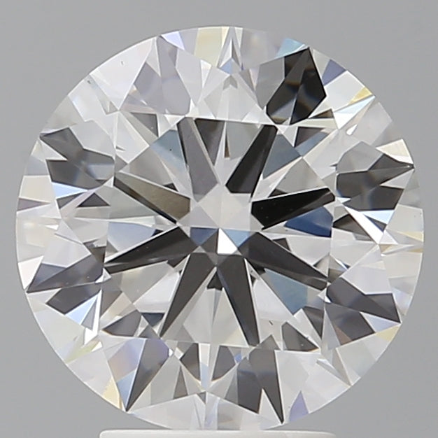 4.09 Carat Round Shaped, Ideal Cut, F Color, VS1 Clarity, IGI Certified Lab Grown Diamond