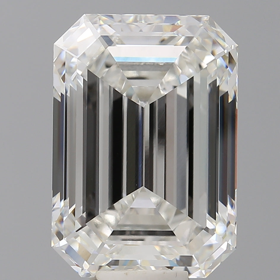 12.09 Carat Emerald Shaped, Ideal Cut, F Color, VVS2 Clarity, IGI Certified Lab Grown Diamond