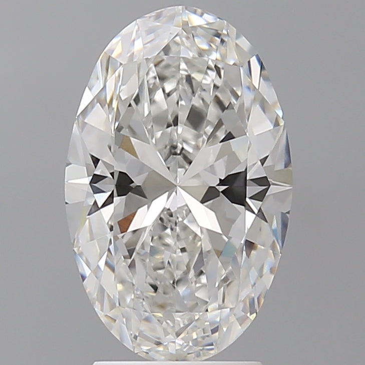 3.10 Carat Oval Shaped, Ideal Cut, E Color, VVS2 Clarity, IGI Certified Lab Grown Diamond
