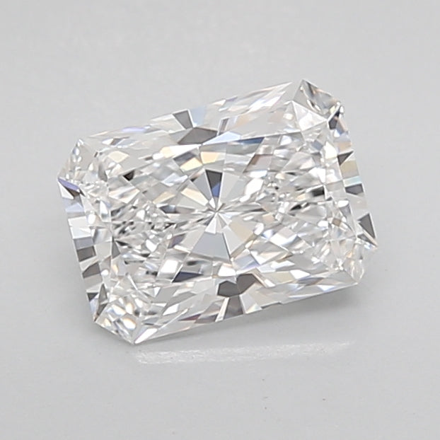 1.64 Carat Radiant Shaped, Ideal Cut, D Color, VVS2 Clarity, IGI Certified Lab Grown Diamond