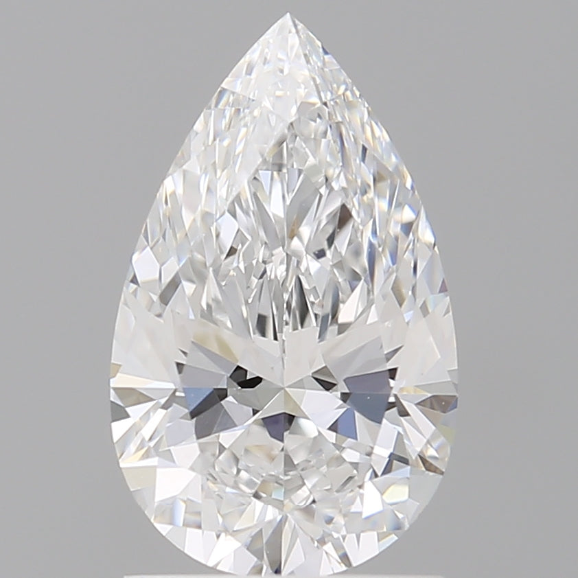 1.59 Carat Pear Shaped, Ideal Cut, E Color, VVS2 Clarity, IGI Certified Lab Grown Diamond