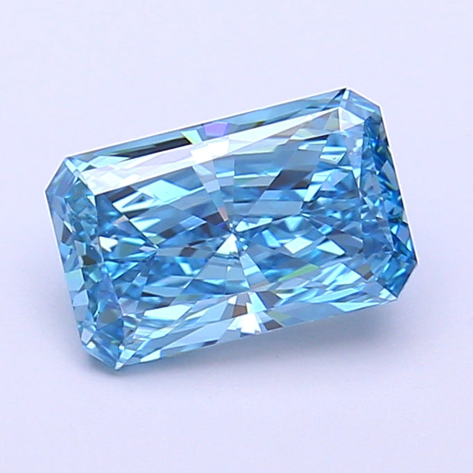 1.67 Carat Radiant Shaped, Very Good Cut, VVS2 Clarity, IGI Certified Lab Grown Diamond
