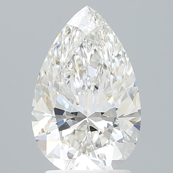 2.60 Carat Pear Shaped, Excellent Cut, F Color, VVS2 Clarity, IGI Certified Lab Grown Diamond