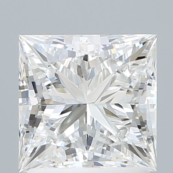 1.84 Carat Princess Shaped, Ideal Cut, E Color, VVS1 Clarity, IGI Certified Lab Grown Diamond