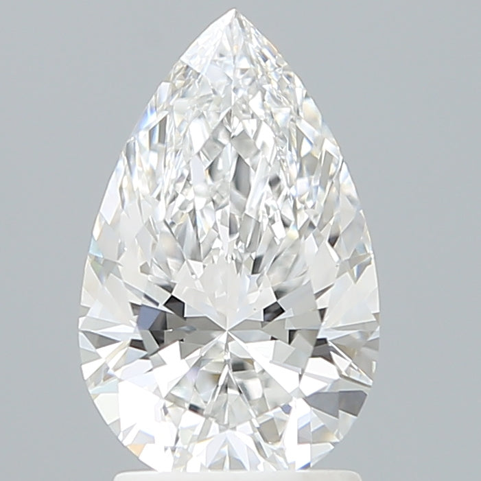2.10 Carat Pear Shaped, Ideal Cut, E Color, VVS2 Clarity, IGI Certified Lab Grown Diamond