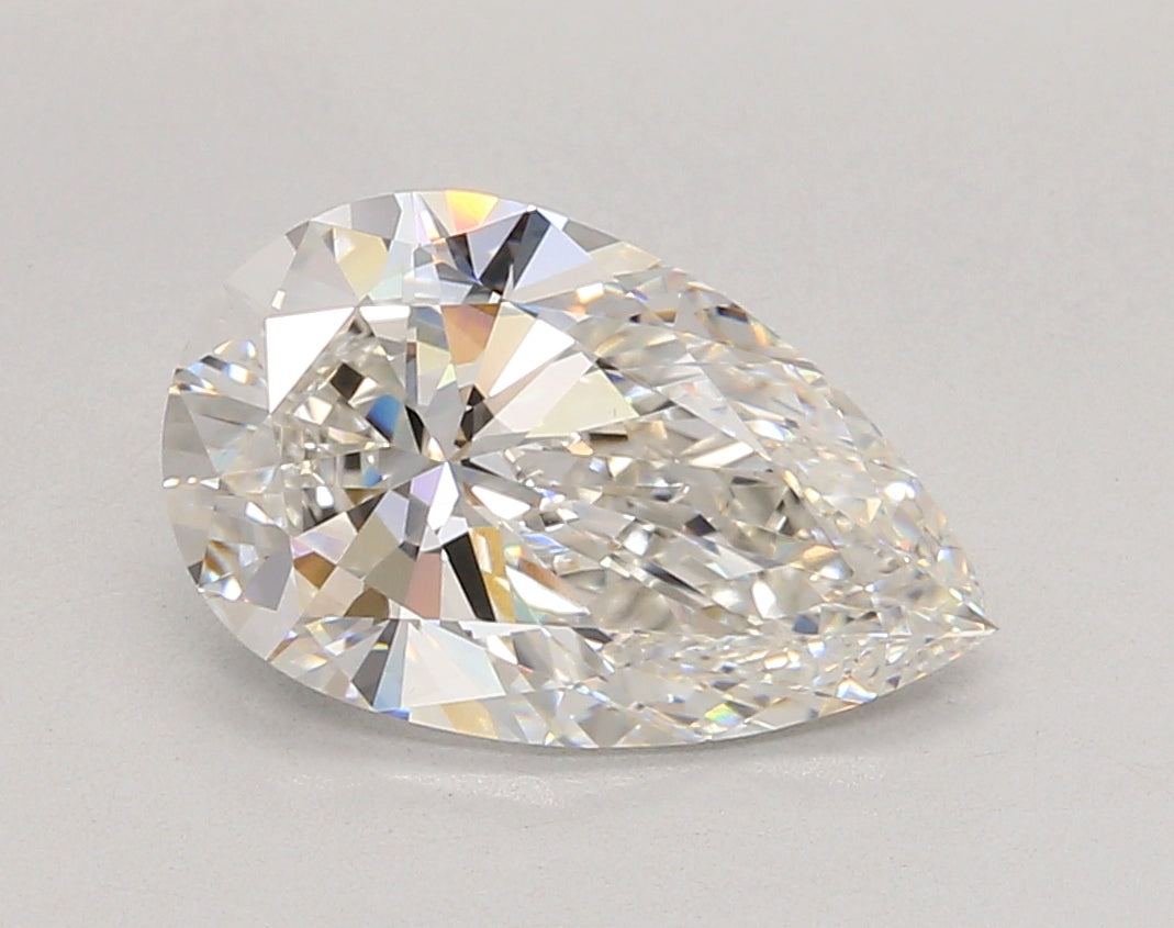 3.04 Carat Pear Shaped, Ideal Cut, G Color, VVS2 Clarity, IGI Certified Lab Grown Diamond