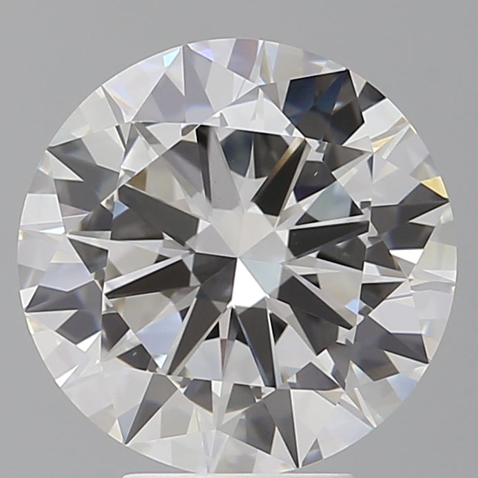 5.02 Carat Round Shaped, Excellent Cut, F Color, VVS2 Clarity, IGI Certified Lab Grown Diamond