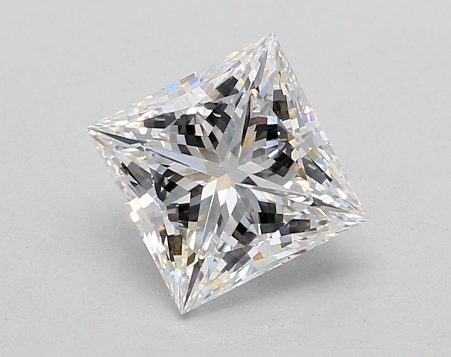 2.04 Carat Princess Shaped, Ideal Cut, D Color, VVS2 Clarity, IGI Certified Lab Grown Diamond