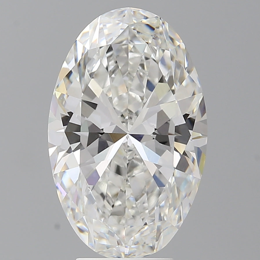 5.55 Carat Oval Shaped, Ideal Cut, F Color, VVS2 Clarity, IGI Certified Lab Grown Diamond
