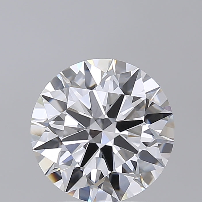 2.02 Carat Round Shaped, Ideal Cut, D Color, VVS2 Clarity, IGI Certified Lab Grown Diamond