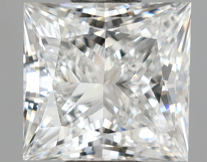 1.05 Carat Princess Shaped, Excellent Cut, D Color, VVS2 Clarity, IGI Certified Lab Grown Diamond