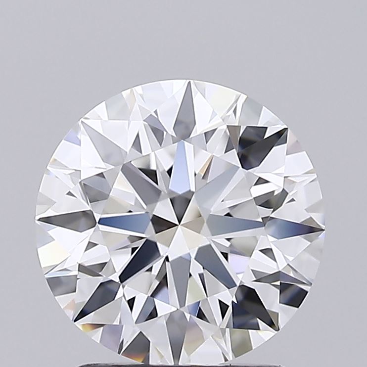 1.92 Carat Round Shaped, Ideal Cut, D Color, IF Clarity, IGI Certified Lab Grown Diamond