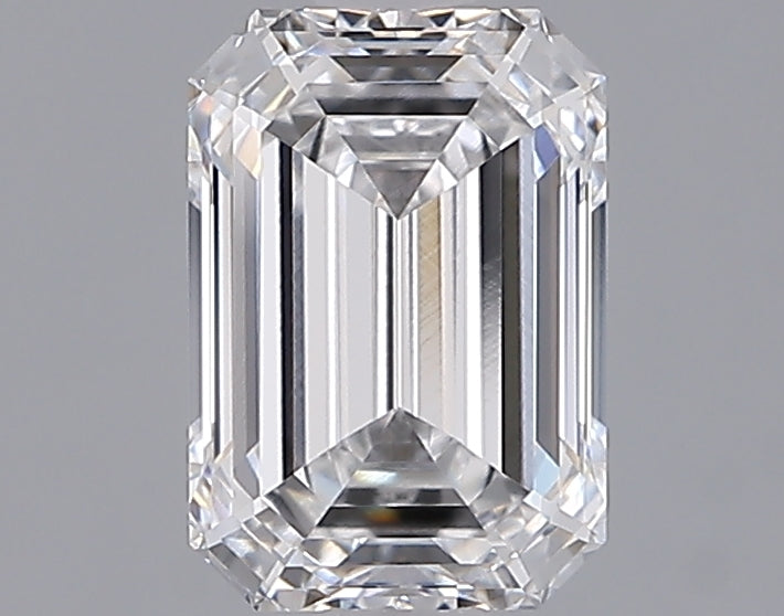 1.56 Carat Emerald Shaped, Ideal Cut, D Color, VVS1 Clarity, IGI Certified Lab Grown Diamond