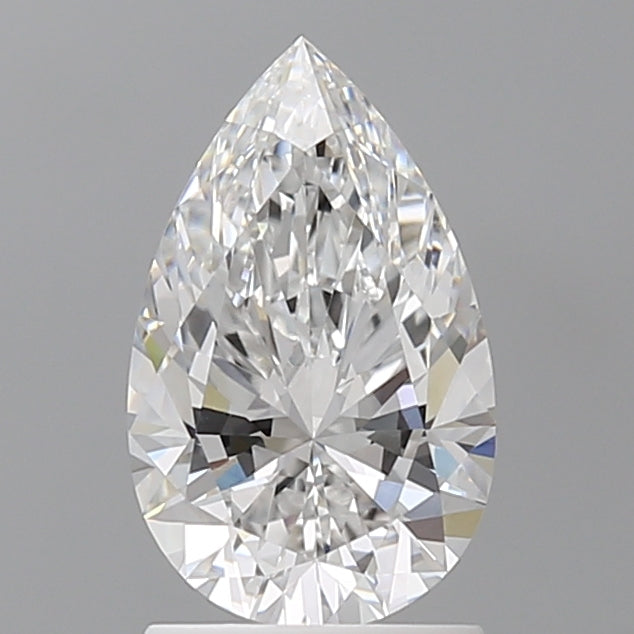 1.60 Carat Pear Shaped, Ideal Cut, D Color, VVS2 Clarity, IGI Certified Lab Grown Diamond