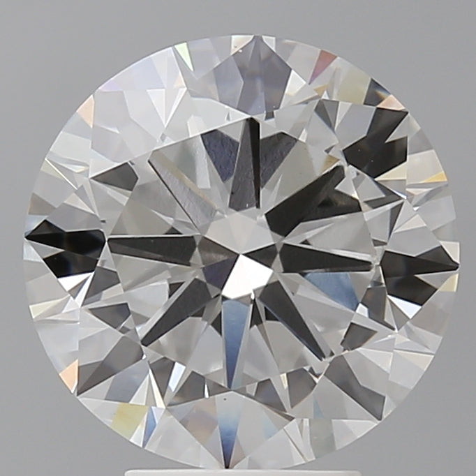 5.02 Carat Round Shaped, Excellent Cut, F Color, VS1 Clarity, IGI Certified Lab Grown Diamond