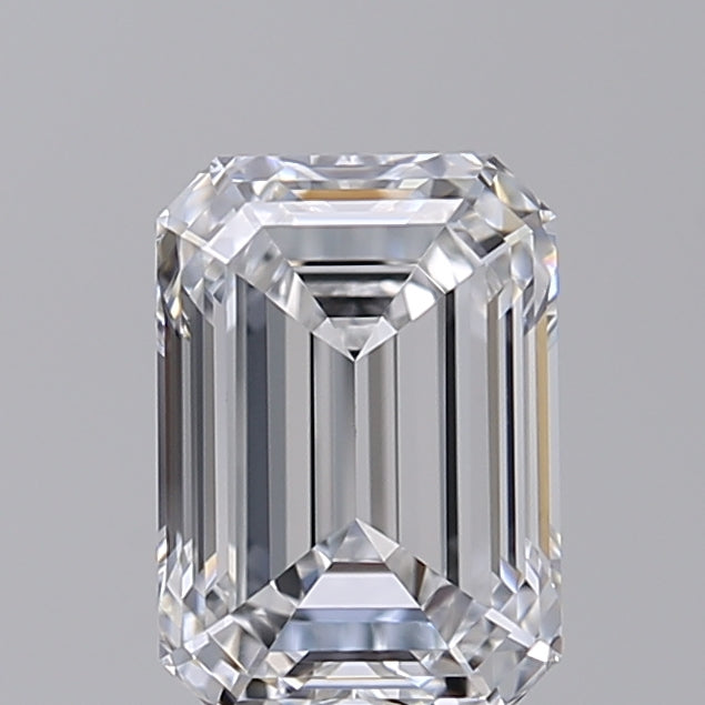0.91 Carat Emerald Shaped, Ideal Cut, D Color, VVS2 Clarity, GIA Certified Lab Grown Diamond