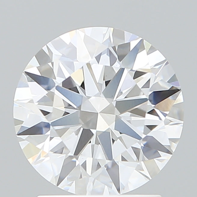 2.07 Carat Round Shaped, Excellent Cut, D Color, VVS2 Clarity, IGI Certified Lab Grown Diamond