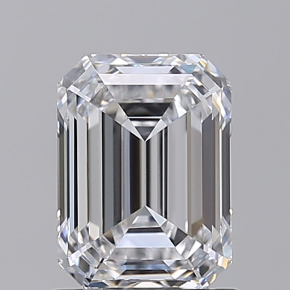 1.52 Carat Emerald Shaped, Ideal Cut, D Color, VVS1 Clarity, IGI Certified Lab Grown Diamond