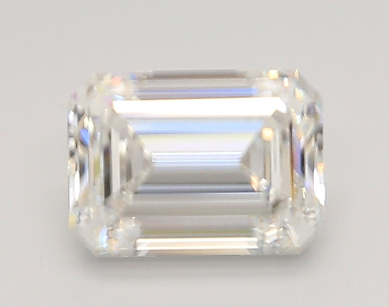 2.02 Carat Emerald Shaped, Ideal Cut, F Color, VVS2 Clarity, IGI Certified Lab Grown Diamond