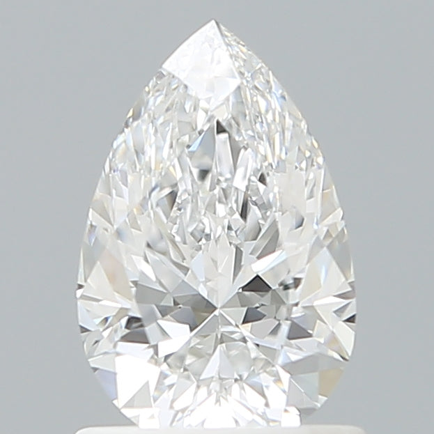 1.06 Carat Pear Shaped, Excellent Cut, D Color, VS1 Clarity, IGI Certified Lab Grown Diamond