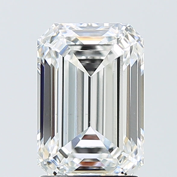 2.53 Carat Emerald Shaped, Ideal Cut, D Color, VS1 Clarity, IGI Certified Lab Grown Diamond