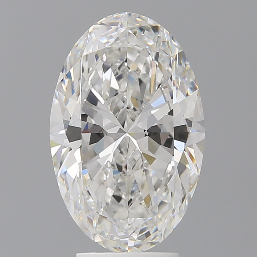 4.54 Carat Oval Shaped, Ideal Cut, F Color, VVS2 Clarity, IGI Certified Lab Grown Diamond