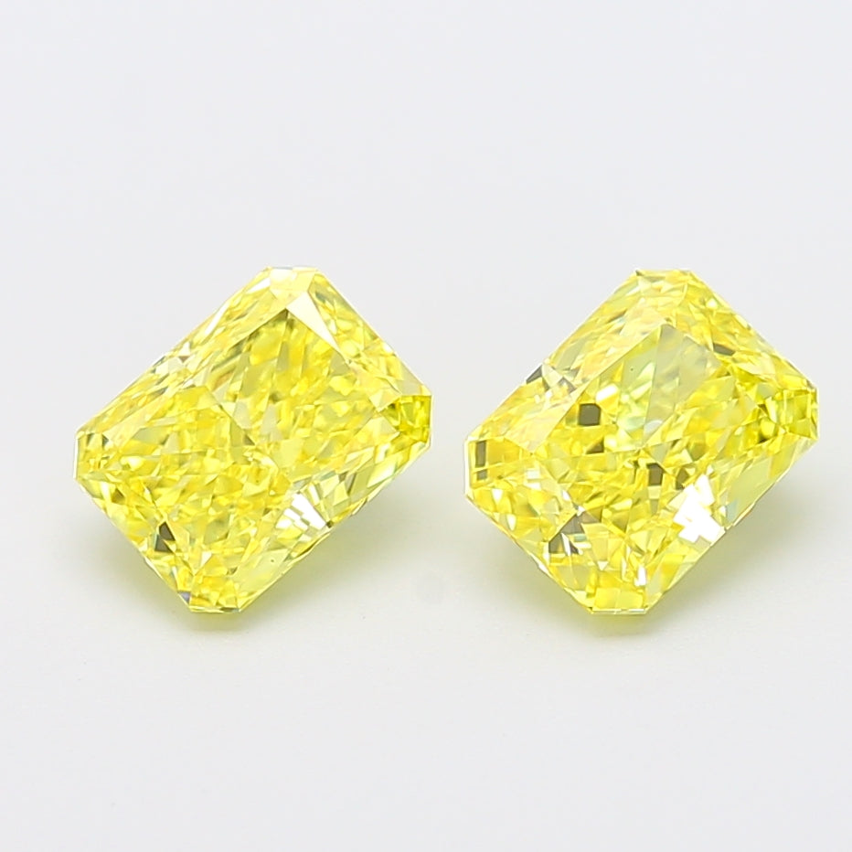 1.58 Carat Radiant Shaped, Ideal Cut, VVS2 Clarity, IGI Certified Lab Grown Diamond