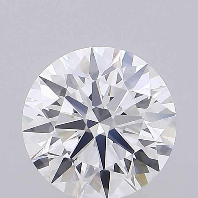2.09 Carat Round Shaped, Ideal Cut, D Color, IF Clarity, IGI Certified Lab Grown Diamond