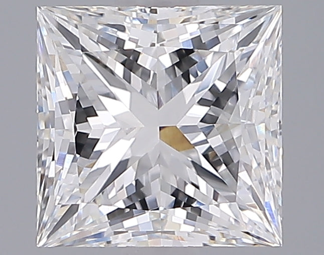 2.07 Carat Princess Shaped, Ideal Cut, E Color, VVS2 Clarity, IGI Certified Lab Grown Diamond