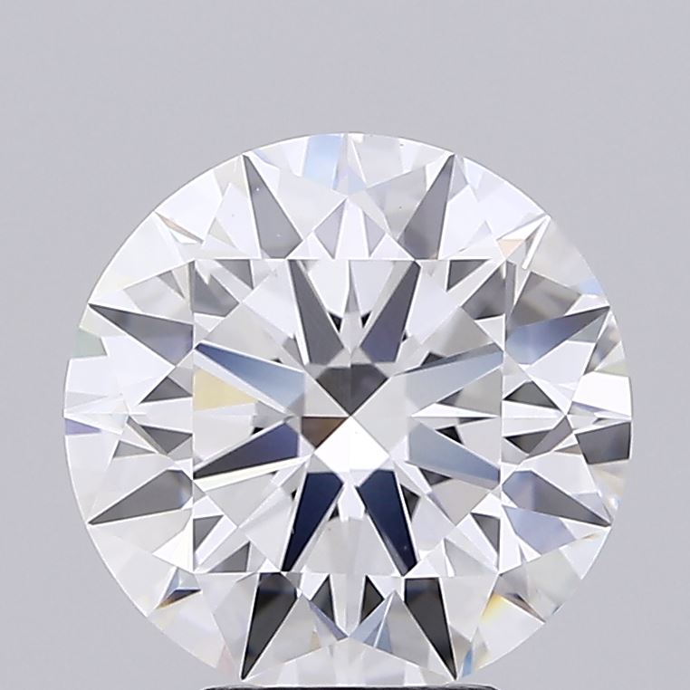4.14 Carat Round Shaped, Ideal Cut, E Color, VVS2 Clarity, IGI Certified Lab Grown Diamond