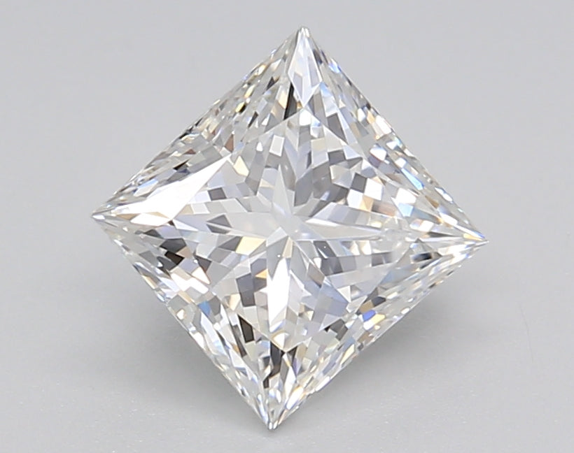 1.52 Carat Princess Shaped, Ideal Cut, E Color, VS1 Clarity, GIA Certified Lab Grown Diamond