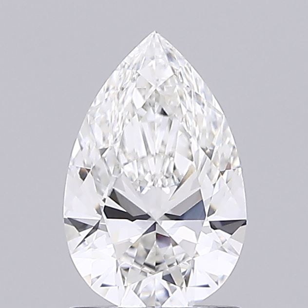 1.08 Carat Pear Shaped, Ideal Cut, F Color, VVS1 Clarity, IGI Certified Lab Grown Diamond