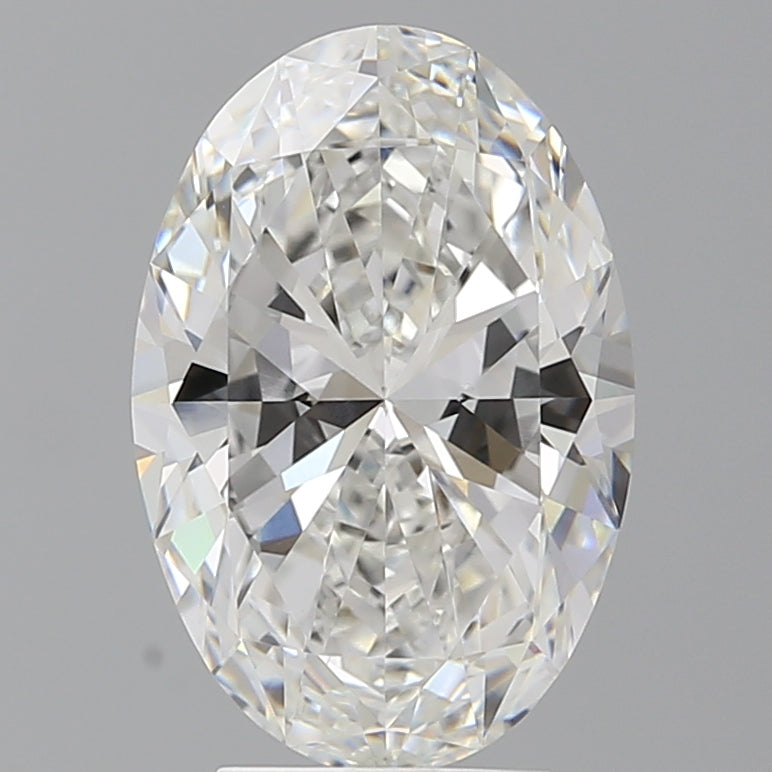 4.10 Carat Oval Shaped, Ideal Cut, F Color, VVS2 Clarity, IGI Certified Lab Grown Diamond