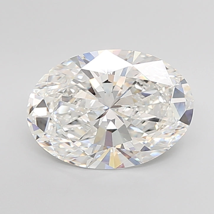 5.04 Carat Oval Shaped, Ideal Cut, F Color, VVS2 Clarity, IGI Certified Lab Grown Diamond
