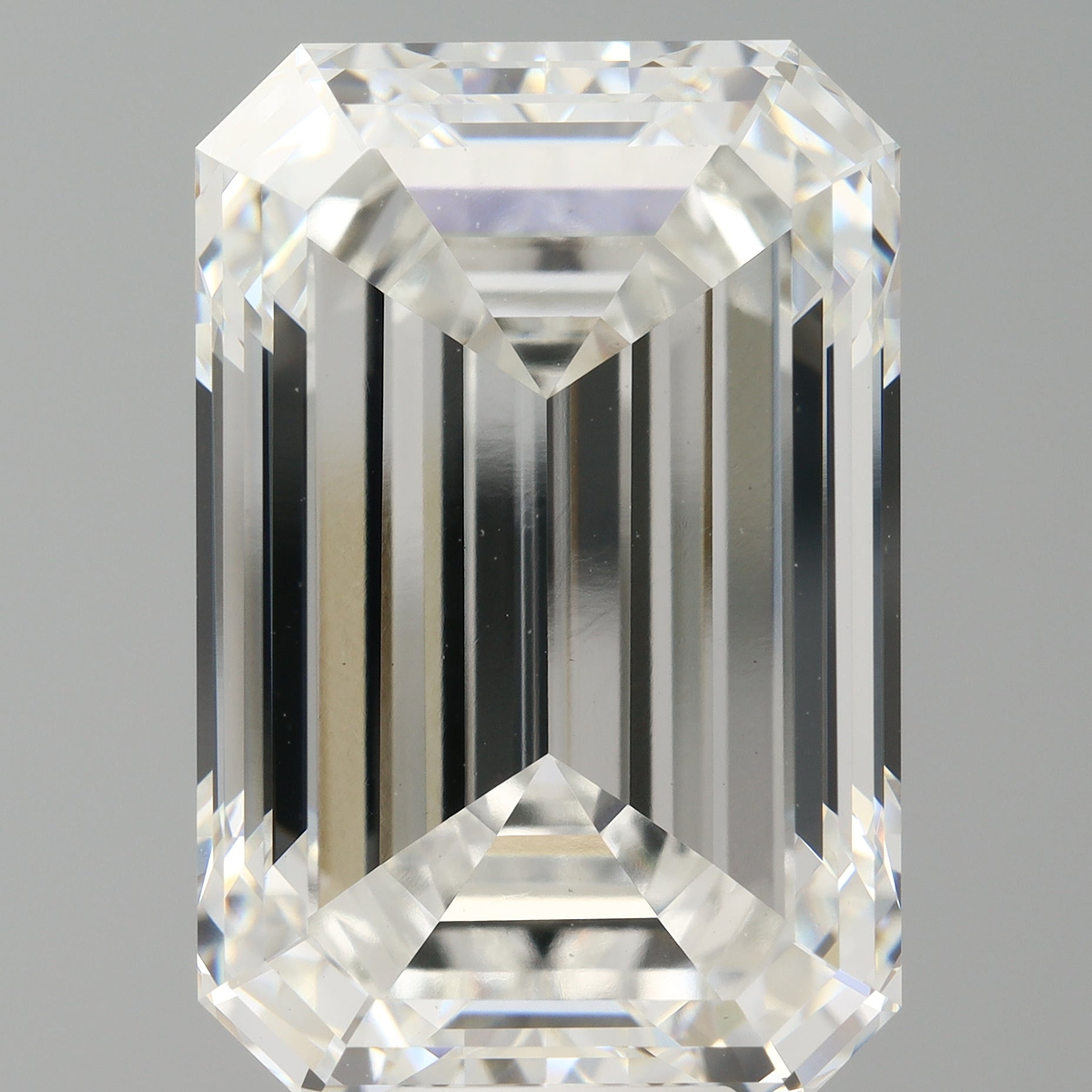 12.58 Carat Emerald Shaped, Ideal Cut, F Color, VVS2 Clarity, IGI Certified Lab Grown Diamond
