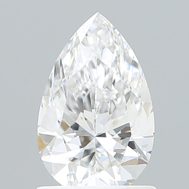 1.08 Carat Pear Shaped, Ideal Cut, D Color, VVS2 Clarity, IGI Certified Lab Grown Diamond