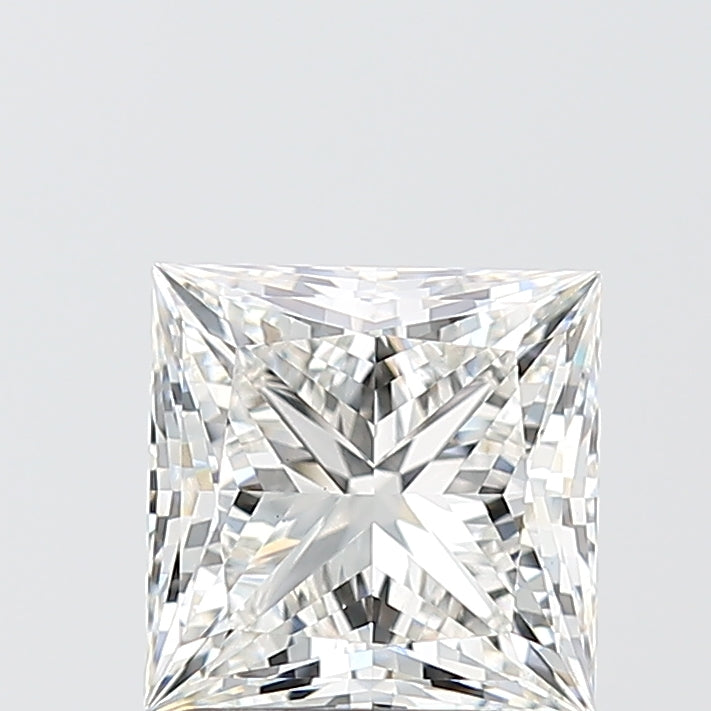 2.01 Carat Princess Shaped, Ideal Cut, F Color, VVS2 Clarity, IGI Certified Lab Grown Diamond