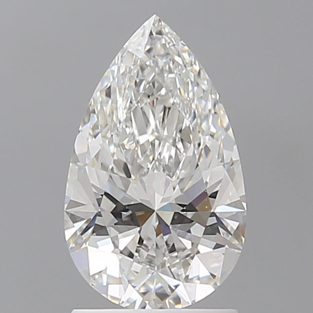 1.58 Carat Pear Shaped, Ideal Cut, E Color, VVS2 Clarity, IGI Certified Lab Grown Diamond