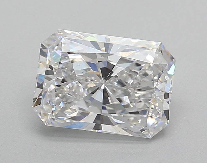 2.02 Carat Radiant Shaped, Excellent Cut, D Color, VS2 Clarity, IGI Certified Lab Grown Diamond