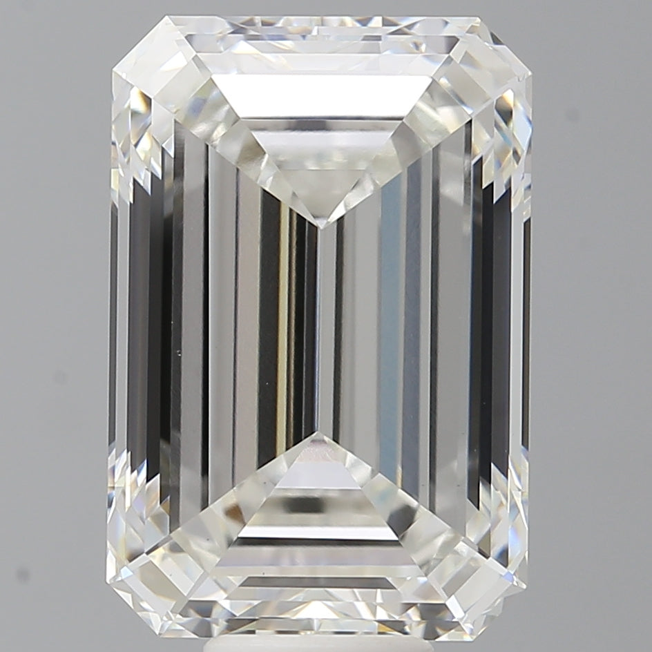 12.03 Carat Emerald Shaped, Excellent Cut, F Color, VVS2 Clarity, IGI Certified Lab Grown Diamond