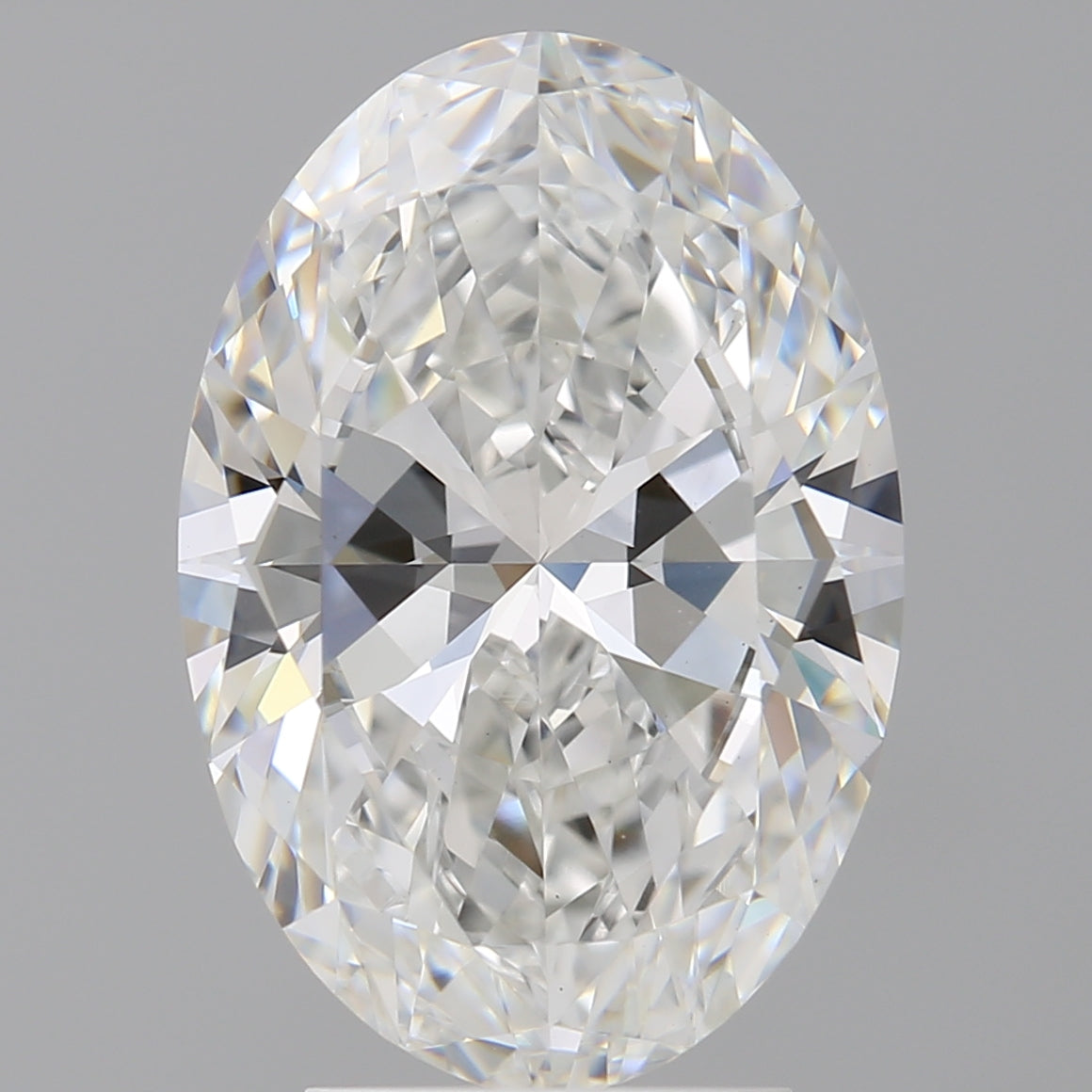 4.07 Carat Oval Shaped, Ideal Cut, F Color, VVS2 Clarity, IGI Certified Lab Grown Diamond