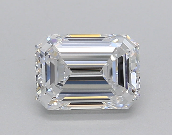 1.01 Carat Emerald Shaped, Ideal Cut, D Color, VS1 Clarity, IGI Certified Lab Grown Diamond