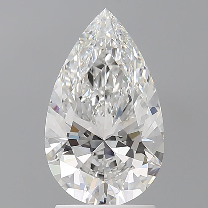 2.10 Carat Pear Shaped, Ideal Cut, E Color, VVS2 Clarity, IGI Certified Lab Grown Diamond